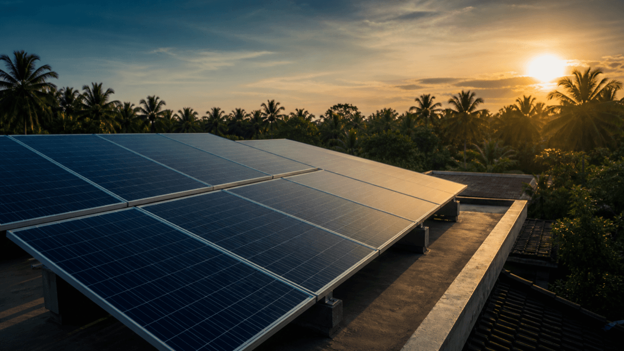 Rooftop solar panel installation Kerala
